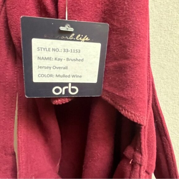 NWT Orb Kay Brushed jersey jumpsuit overalls Sz S - Picture 12 of 16